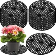 Tlence 15 PCS Plant Level Pot Elevator, 12 inch Plastic Potted Plant Stands, Large Patio Planter Riser Holder, Deck Floor Protector to Prevent Rot Damage, Plant Trivet for Indoor Outdoor Garden