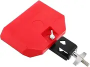 LALADEFIEE Enhance Your Drum Set Stylish Red Plastic Cowbell Marching Percussion Accessory Drum Instrument Accessory