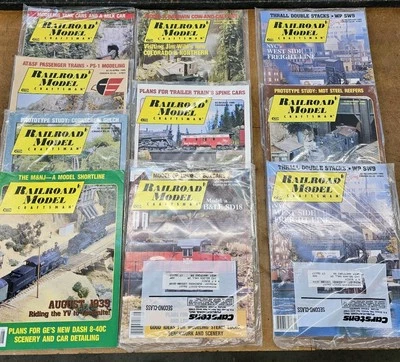 Vintage RAILROAD MODEL CRAFTSMAN Magazines LOT Trains Locomotive Model 1989