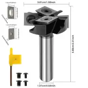 1/2inch Shank Spoilboard Surfacing Router Bit Carbide Woodworking Slab HuYnX