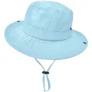 Outdoor Kids Sun Hat UPF 50+ Quick Dry Foldable Bucket Hat 1 Aqua Blue