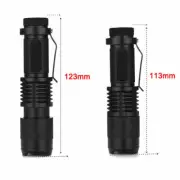 Single Mode Zoomable 10W 6500K LED 1000LM Camping Flashlight Portable Mini Torch