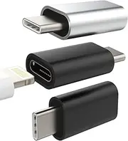 Lightning Female to USB C Male(3pack) Apple iPhone13 Charger Cable Adapter for Samsung Galaxy Note S21 S22 S23 Ultra Pixel Type C Apple IPhone15 Pro Max Plus ipad Pro CJJ-AU