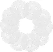 HAPINARY 10Pcs Delicate Embroidered Lace Patches for DIY Decor Lace Cup Mats Multi Use Sewing Accessories for Clothing Handmade Crafts and Garment Embellishments