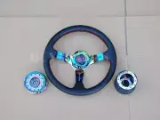 Neo Chrome Steering Wheel Hub Quick Release Kit For Nissan Maxima 1989-1998 (for: Nissan)