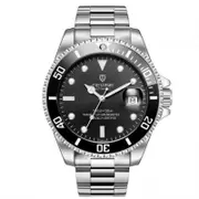Veile Studios Hot Teviset801a Stainless Steel Strap Men Mechanical Watch With Date Function Silver Watches