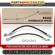 2Pcs Front Left & Right Brake Hydraulic Hose for Lexus RC300 2018-2019 2.0L 3.5L (for: Lexus)