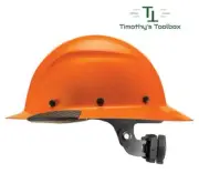 LIFT Safety Hi Vis Dax Orange Full Brim Hard Hat with Ratchet Suspension