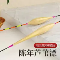 在飛比找樂天市場購物網優惠-輕口高靈敏蘆葦魚漂醒目加粗尾鯽鯉魚漂抗風浪抗流水混養浮漂