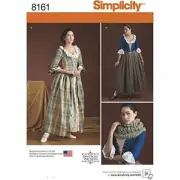 Simplicity Sewing Pattern 8161 Misses 18th Century Dress Costumes Size 14-22
