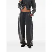 [Alexander Wang] Alexander Wang Elastic-waistband Track Pants S BLACK