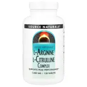 Source Naturals, L-Arginine L-Citrulline Complex, 120 Tablets