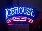 Icehouse Brewing Beer Neon Light Sign Bar Custom Glass And Acrylic Printed 19"