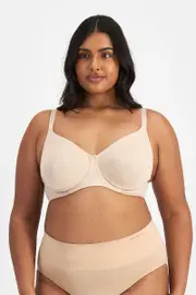 Berlei Sweatergirl Non-Padded Bra - Soft Powder, Size: 12 B