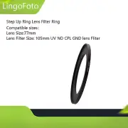 77-105mm Step Up Ring Lens Filter Ring UV/ND/CPL GND Lens Adapter Filter Ring