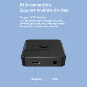 2 In 1 Bluetooth 5.0 Transmitter Receiver 3.5mm Adapter For TV Car Sound System