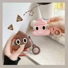 3D Kawaii Emoji Poo Protective Case Cover For Apple Airpods 1/2 Pro Charge Box