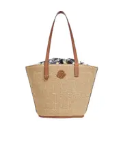 Moncler Hubba Small Tote Bag One size light brown