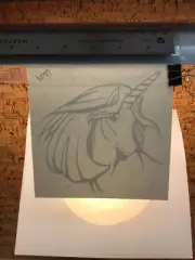 Unicorn Big - WHITE - Vinyl Sticker Decal - MM4.3.1101