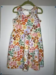 NWT H&M girls size 5-6 cotton knit dress light pink unicorn Print