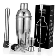 Cocktail Shaker Set, 6-Piece Bartender Kit Premium Shakers Bartending: Martini