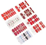 Healeved Nail Art Sticker Decals Set by Full Cover Christmas Nail Decals for DIY Manicure