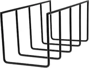 HONMEET Vinyl Record Display Rack Modern Wrought Iron Storage for Books Magazines Stylish Desktop Organizer with Capacity Durable Iron Construction for Home Office Use