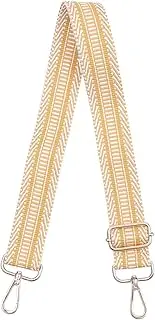 [Angoily] 1Pc Striped Bag Strap Ethnic Style Purse Strap for Handbags Clutches and Shoulder Bags Lightweight All for and Comfortable Carrying