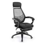 Mesh Office Chair Recliner Black