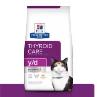 在飛比找Yahoo!奇摩拍賣優惠-yo喲農場  希爾思Hill's 貓 y/d 4磅 甲狀腺護