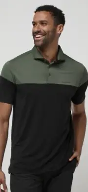 NWT Travis Mathew Heater Color Block Pro Golf Polo Shirt Mens XXL