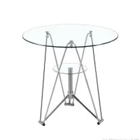 在飛比找蝦皮購物優惠-洽談桌玻璃桌圓強化玻璃小圓桌現代簡約玻璃圓桌椅組合圓形玻璃桌