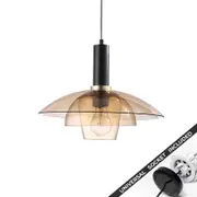 Snap Lighting Pabla Glass Downlight to Pendant Light Conversion Kit Champagne