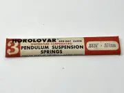 NOS Horolovar Anniversary 400 Day Clock .0028" Suspension Spring .071 mm 3 Pack