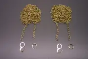 BRAND NEW 1 PAIR of HUBERT HERR 8 DAY CUCKOO CLOCK CHAINS ~movement repair parts