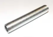 SET OF 2 ZINC PLATED STEEL 2 1/4" LAMP PIPE NIPPLES LAMP PART NEW 57085J