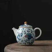 Vines Kettle Teapot Pomegranate Ceramic Blue And White Tea Ceremony Set Milk