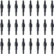 Erewa Pack of 24 Black Screw-in Archery Field Points Arrow for Target Practice Shooting,100 Grain Each