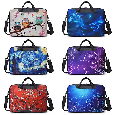 17 Inch Canvas Laptop Notebook Computer Bag Briefcase bag With Shoulder Strap