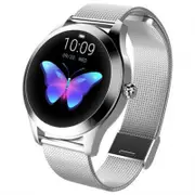 Smart Watches Kw10 Smart Watch Silver Steel Strap