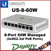 Ubiquiti Unifi Switch 8-Port 60W PoE Managed Gigabit Switch US-8-60W