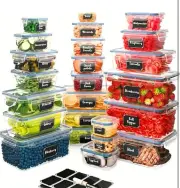 Chef's Path Food Storage Container Set - 24 Piece, Kitchen & Pantry Organizing