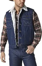 [Wrangler] Men's Sherpa Lined Denim Vest
