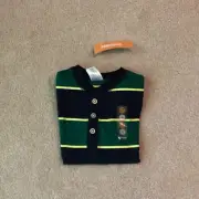 NWT GYMBOREE BOYS PULLOVER CASUAL SHIRT, 4, STRIPED, THREE BUTTONS, LONG SLEEVE