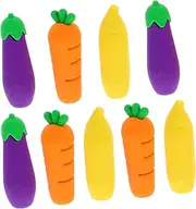 TEHAUX 9pcs Cute Cartoon Pencil Eraser Caps Multi Functional Pencil Extenders Decorative for Students for Drawing Writing Fun Accessories for All Ages