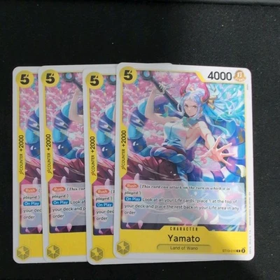 4x One Piece ST13-016 C Yamato - English - Regular - Playset - TCG - NM/M