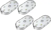 iplusmile 4Pcs Rechargeable LED Car Interior Lights Touch Sensor Ambient Lighting Compact Portable Decorative Lights for Vehicle Upgrade and Atmosphere Enhancement
