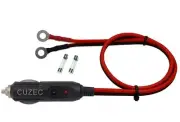 CUZEC Heavy-Duty 15A Male Plug Cigarette Lighter Adapter Power Supply Cord!