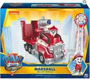 Paw Patrol, Marshall’s Deluxe Movie Transforming Fire Truck Toy Car with Collectible Action Figure, Kids Toys for Ages 3 and up
