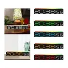 Digital Clock LED Music Electronic Clock 9 Interchangeable Color Large Display